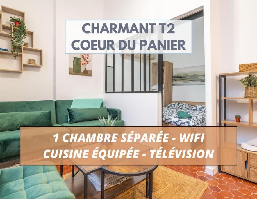 Charmant T2 Au Coeur Du Panier Marseille Luaran gambar